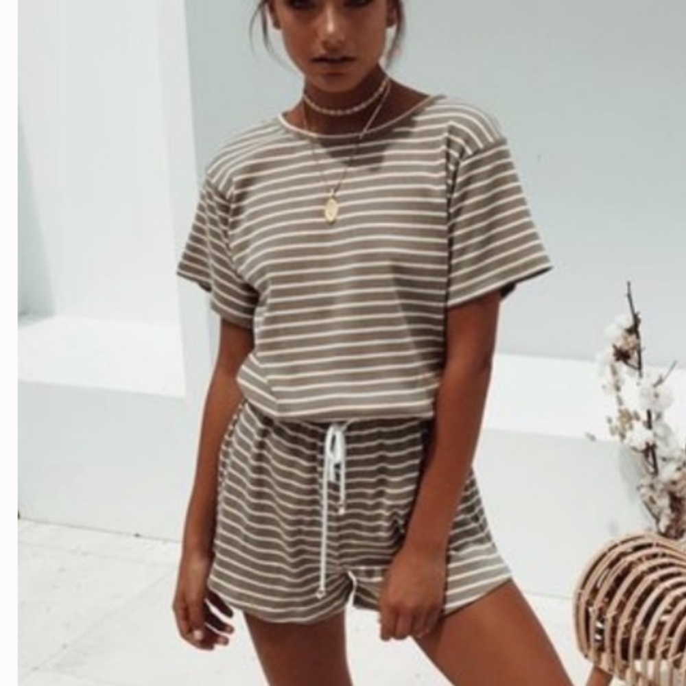 Sabo Skirt Striped Romper